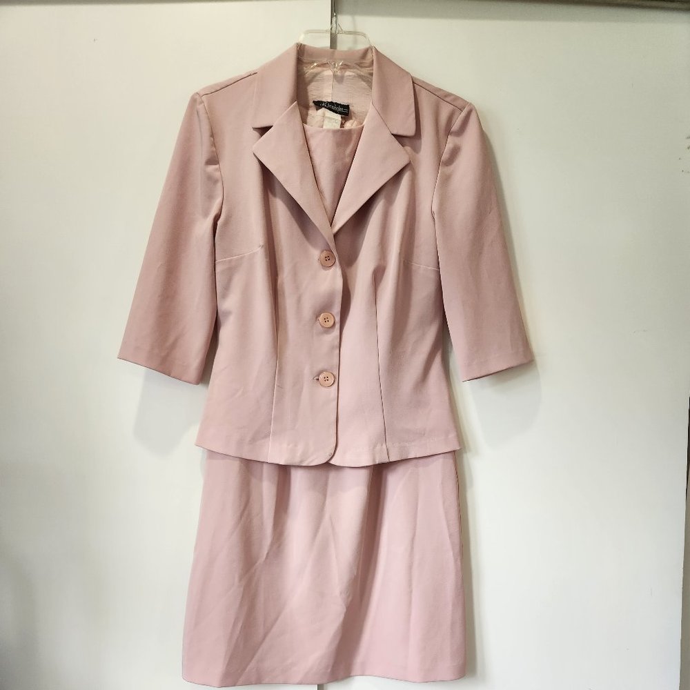 2 PC Pink Suit- City Triangles